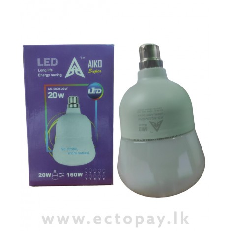 AIKO Super LED BULB Long life Energy saving 6W, 10W, 15W, 20W -1 Year Warranty - AS-506, AS-5010, AS-5015, AS-5015, AS-5020