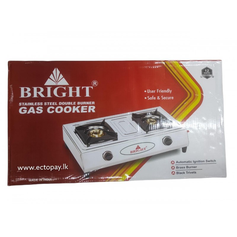 BRIGHT GAS COOKER D/B S/S...