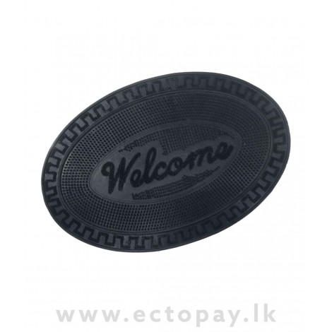 Welcome Rubber Home carpet oval 23" x 12.25"